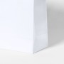 Bolsa de papel blanca personalizada con asas y logotipo para tiendas