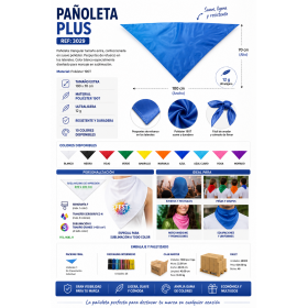 Pañuelo triangular personalizado con logotipo para eventos y empresas