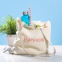 Bolsa de algodón con asas largas personalizada y logotipo para empresas