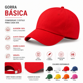 Gorra de algodón personalizada con logotipo ajustable para empresas