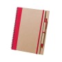 Libreta ecológica A5 personalizada con bolígrafo y logotipo para empresas