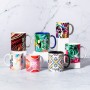 Taza de cerámica personalizada para sublimación de 350 ml con logotipo para empresas