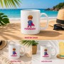 Taza de cerámica personalizada para sublimación de 350 ml con logotipo para empresas