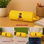 Estuche portatodo cilíndrico personalizado con cremallera y logotipo para empresas