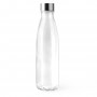 Botella de cristal personalizada de 650 ml con tapón de acero inoxidable para empresas