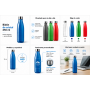 Botella de cristal personalizada de 650 ml con tapón de acero inoxidable para empresas