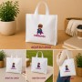 Bolsa Non Woven personalizada de 38 × 35 cm con asas cortas para empresas