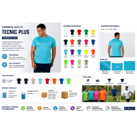 Camiseta técnica personalizada de poliéster transpirable para empresas y eventos