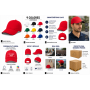 Gorra de algodón personalizada con frontal sin costura para empresas