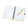 Libreta ecológica personalizada con bolígrafo y logotipo para empresas
