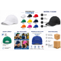Gorra de algodón peinado personalizada con logotipo para empresas