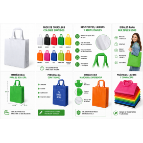Bolsa reutilizable Non Woven personalizada con logotipo para empresas