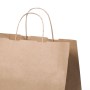Bolsa de papel kraft personalizada con asas para take away y empresas