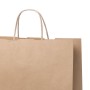 Bolsa de papel kraft grande personalizada con asas para empresas y comercios