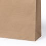 Bolsa de papel kraft grande personalizada con asas para empresas y comercios