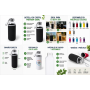 Botella de cristal personalizada de 420 ml con funda de neopreno para empresas