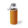 Botella de cristal personalizada de 420 ml con funda de neopreno para empresas