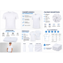 Camiseta básica de algodón personalizada con logotipo para empresas