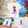 Camiseta básica de algodón personalizada con logotipo para empresas