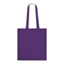 Bolsa de algodón ligera personalizada con asas largas y logotipo para empresas