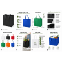 Bolsa reutilizable XL personalizada con asas largas y logotipo para empresas