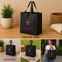Bolsa reutilizable XL personalizada con asas largas y logotipo para empresas