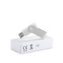 Memoria USB giratoria personalizada de 16 GB con clip metálico para empresas