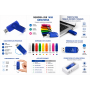 Memoria USB giratoria personalizada de 16 GB con clip metálico para empresas