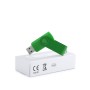 Memoria USB giratoria personalizada de 16 GB con clip metálico para empresas