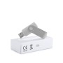 Memoria USB giratoria personalizada de 16 GB con clip metálico para empresas
