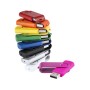 Memoria USB giratoria personalizada de 16 GB con clip metálico para empresas