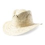 Sombrero de paja personalizado con cinta y logotipo para eventos y empresas