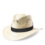 Sombrero de paja personalizado con cinta y logotipo para eventos y empresas