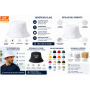 Gorro Bucket de algodón personalizado con logotipo para eventos y empresas