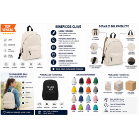 Mochila personalizada para uso diario con logotipo para empresas y promociones