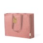 Bolsa Tote grande de algodón reciclado con fuelle personalizada para empresas