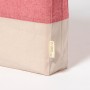 Bolsa Tote grande de algodón reciclado bicolor con fuelle personalizada para empresas