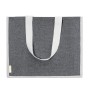 Bolsa Tote premium de algodón reciclado y yute con fuelle personalizada para empresas