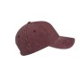 Gorra de algodón efecto lavado personalizada con cierre metálico para empresas