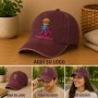 Gorra de algodón efecto lavado personalizada con cierre metálico para empresas