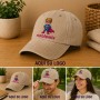 Gorra de algodón efecto lavado personalizada con hebilla metálica para empresas