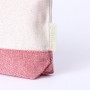 Neceser de algodón reciclado con base de color personalizado para empresas