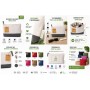 Neceser de algodón reciclado con base de color personalizado para empresas