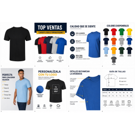 Camiseta de algodón personalizada para empresas 160 g con logotipo