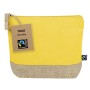 Neceser Fairtrade de algodón y yute personalizado con logotipo para empresas