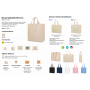Bolsa para sublimación con fuelle y asas largas personalizada para empresas