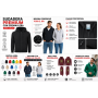 Sudadera con capucha y cremallera personalizada de 280 g para empresas