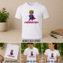 Camiseta blanca de algodón personalizada 150 g con logotipo para empresas