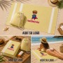 Mochila pareo 2 en 1 de algodón reciclado personalizada para empresas