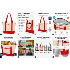 Bolsa nevera térmica personalizada con interior de aluminio para empresas